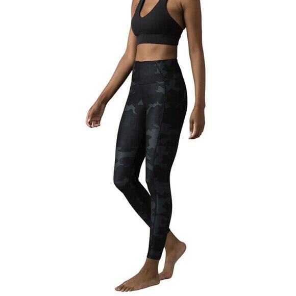 New Prana Sz 1X Plus Electa High Rise Athletic Work Out Legging II Camo NWT - Picture 3 of 12